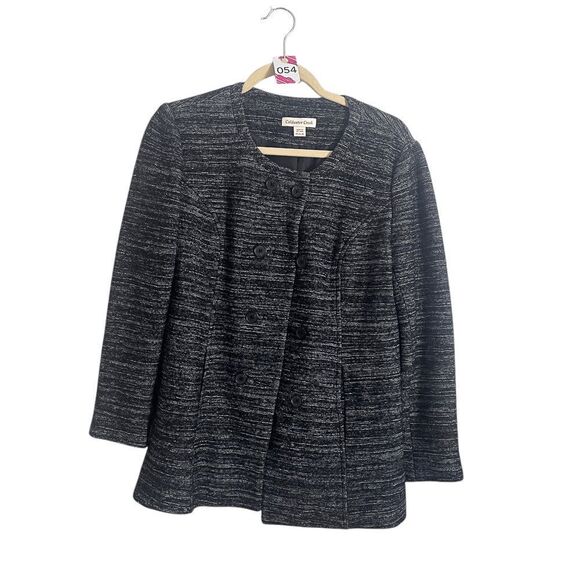 Coldwater Creek Womens Jacket PS Black Gray Work Blazer - Picture 1 of 3